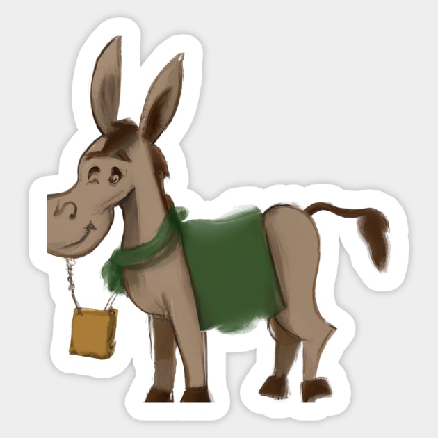 Cute Mule Drawing Sticker by Play Zoo